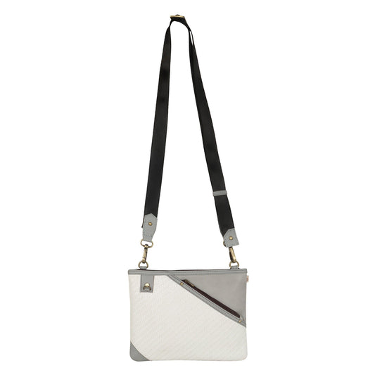 FOXIE - Grayson Wide Crossbody - White - BagNook
