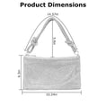 Load image into Gallery viewer, (silver)Glittery Rhinestone Evening Bag - BagNook
