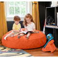 Load image into Gallery viewer, Jaxx 4 ft Cocoon Kids Bean Bag, Mandarin - BagNook
