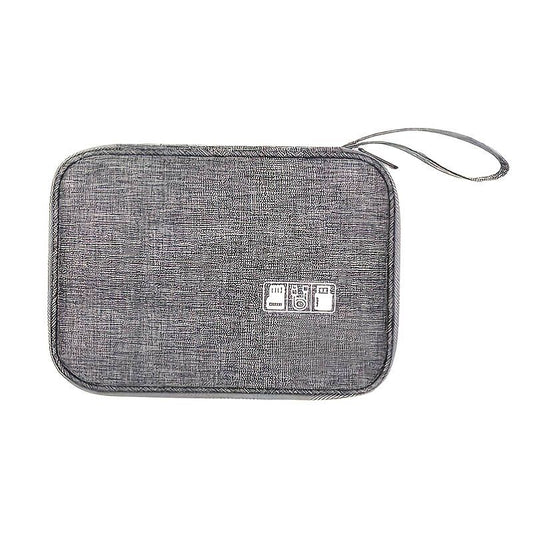 (grey)Multifunctional Data Cable Organizer Storage Case - BagNook