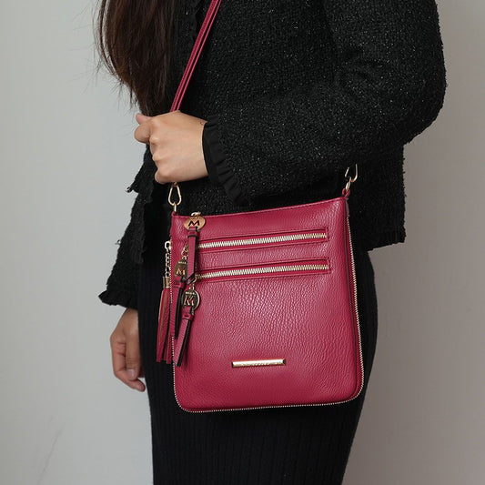 (red)Angelina Crossbody Handbag Purse by Mia K. - BagNook