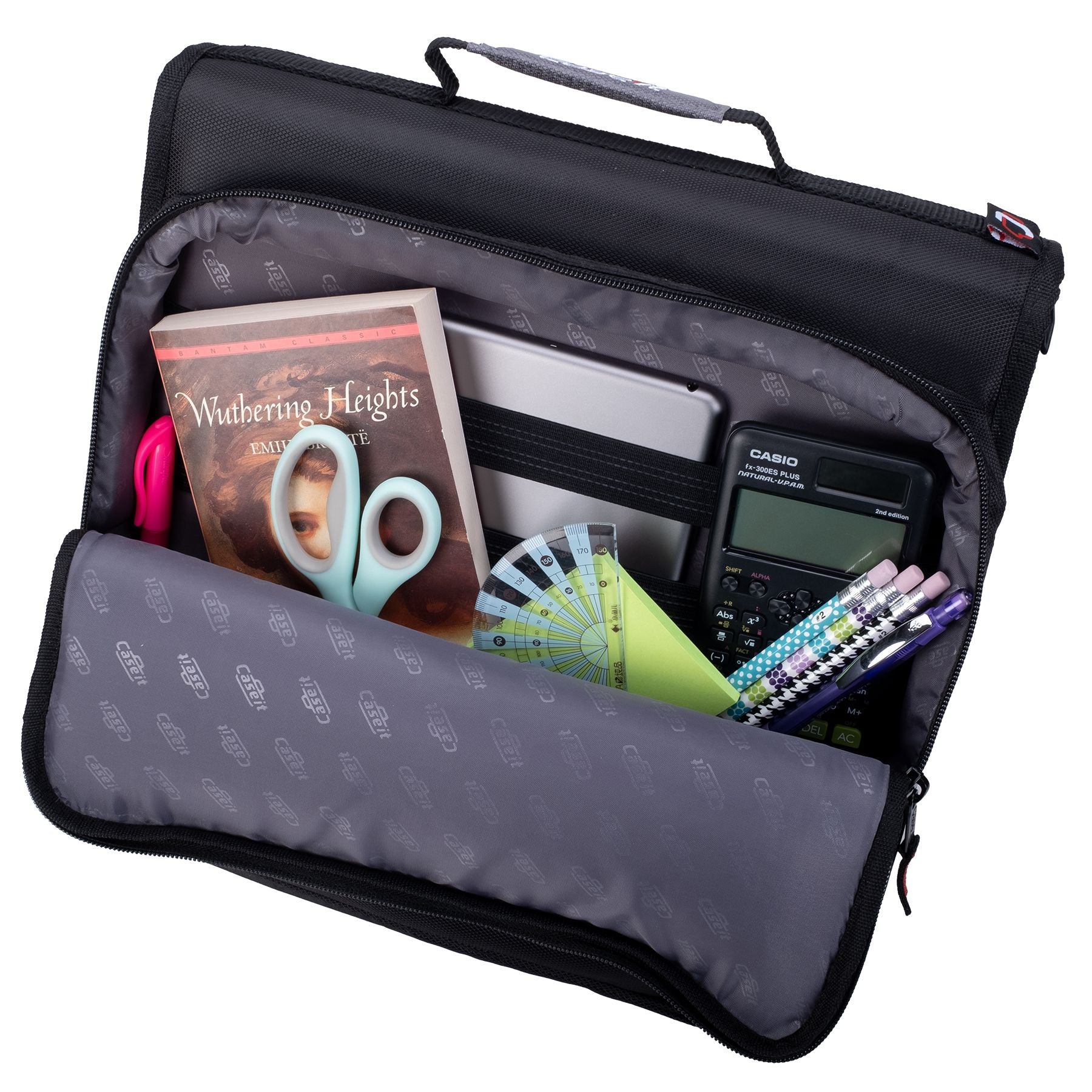 (jet black)The Universal - 2 Inch Zipper Binder w/Laptop Pocket - BagNook