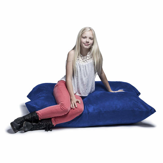 Jaxx 3.5 Ft Pillow Saxx Kids Bean Bag, Blue - BagNook