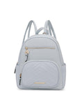 Load image into Gallery viewer, (light blue)Romana Vegan Leather Backpack by Mia k - BagNook

