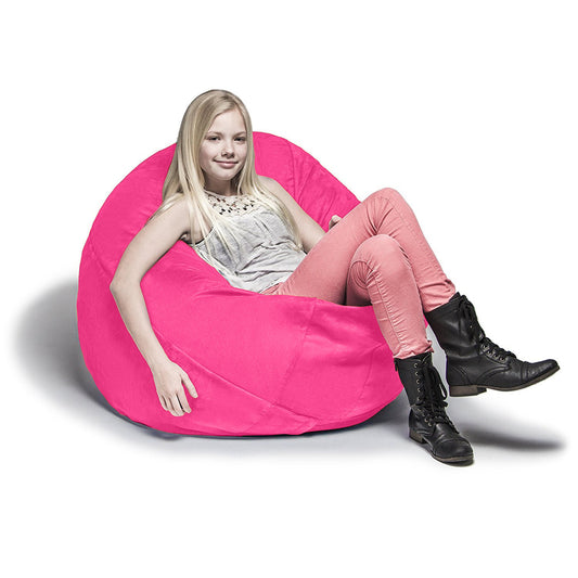 Jaxx 4 ft Cocoon Kids Bean Bag, Fuchsia - BagNook