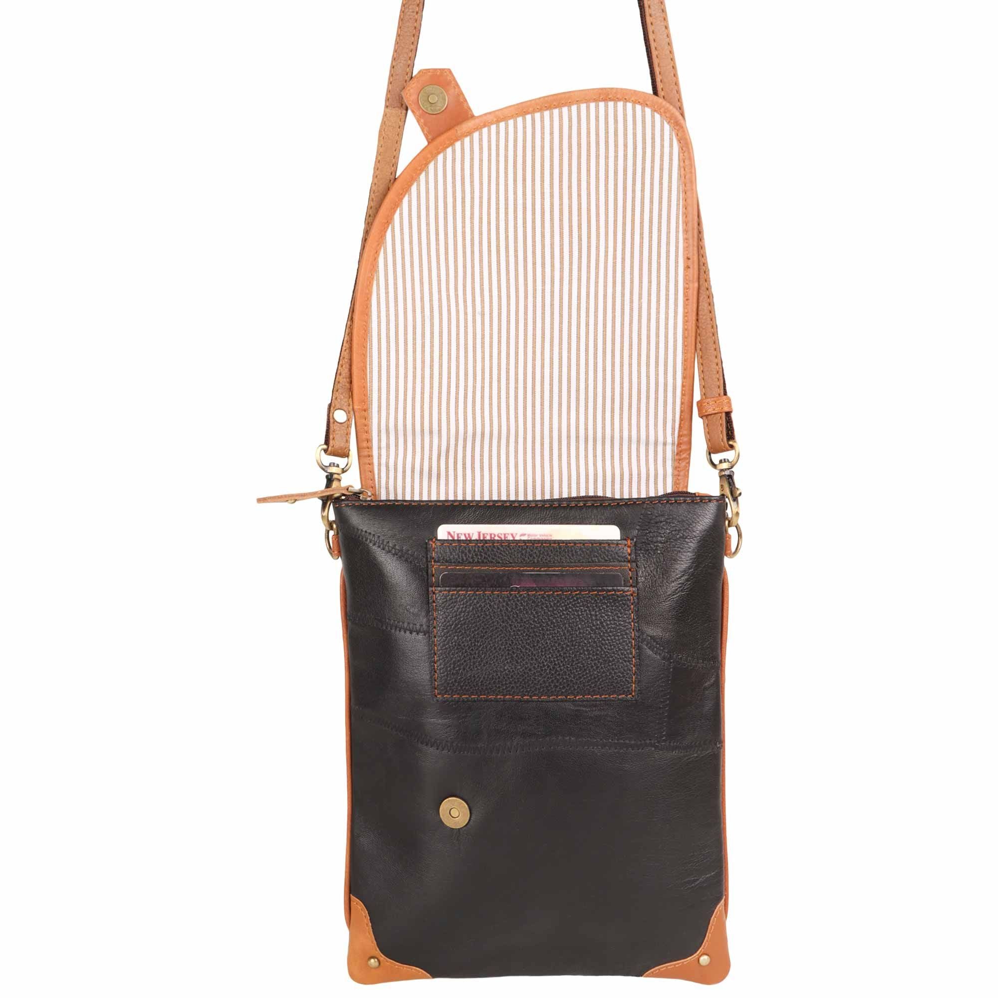 Tracker Noho Crossbody - Upcycled Leather - BagNook