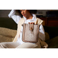 Load image into Gallery viewer, (beige)Molly Crossbody Phone Bag w/Snap Closure by Mia K - BagNook
