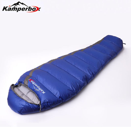 Kamperbox Down Sleeping Bag - Cozy 600 Blue - BagNook