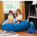 Load image into Gallery viewer, Jaxx 4 ft Cocoon Kids Bean Bag, Blueberry - BagNook
