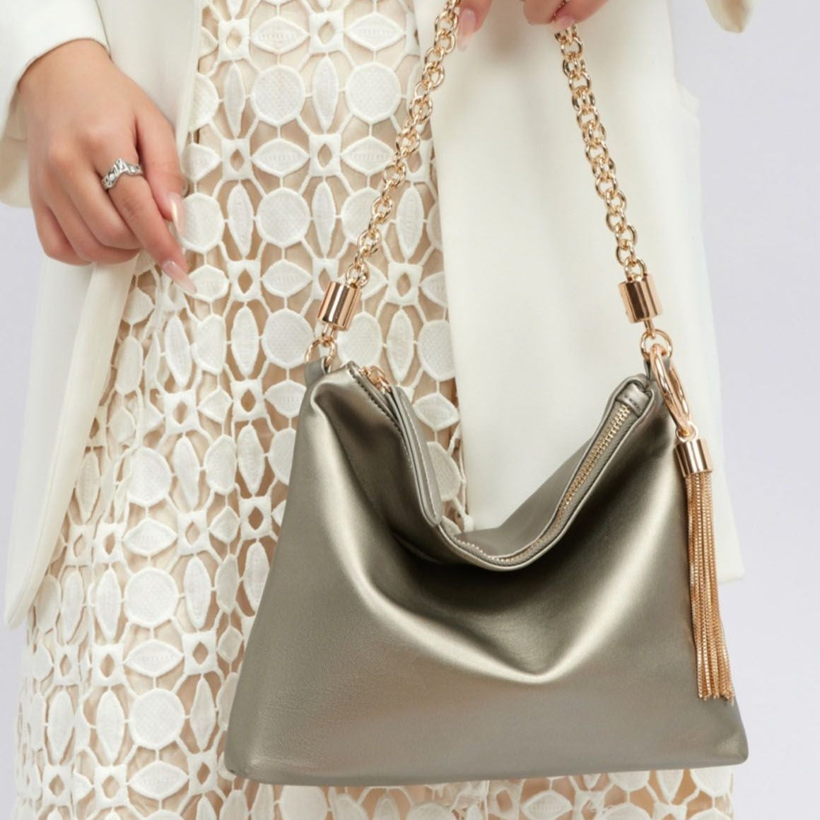 (pewter)Brigitte Women's Functional Purse by Mia K - BagNook