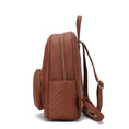 Load image into Gallery viewer, (brown)Romana Vegan Leather Backpack by Mia k - BagNook
