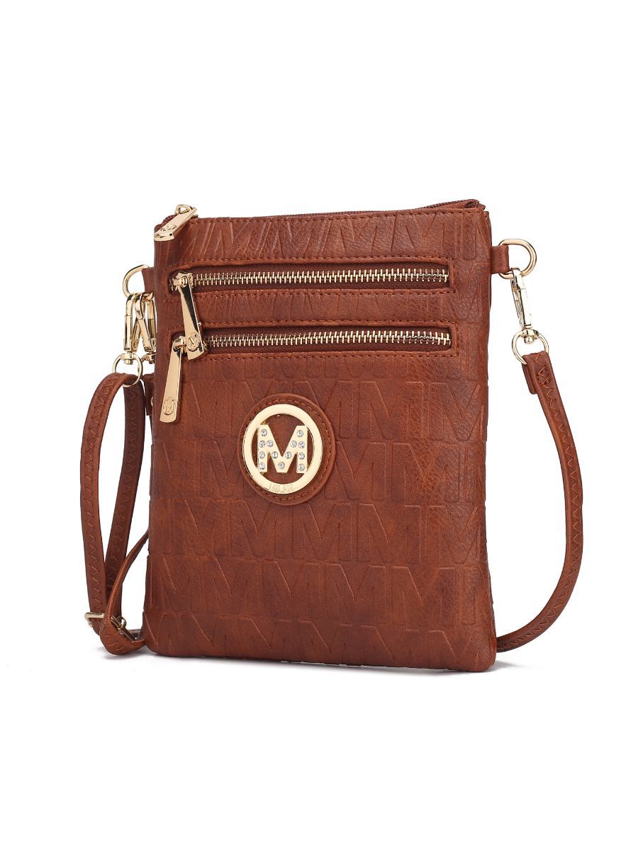 (cognac)Scarlett Crossbody Handbag by Mia k - BagNook