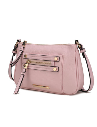 (pink)Essie Crossbody Vegan Leather by Mia k - BagNook