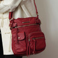 Load image into Gallery viewer, (red)Vintage Stiella Shoulder Handbag by Mia K - BagNook
