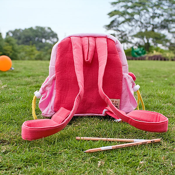 [Smile Cat] Embroidered Applique Kids Backpack - BagNook