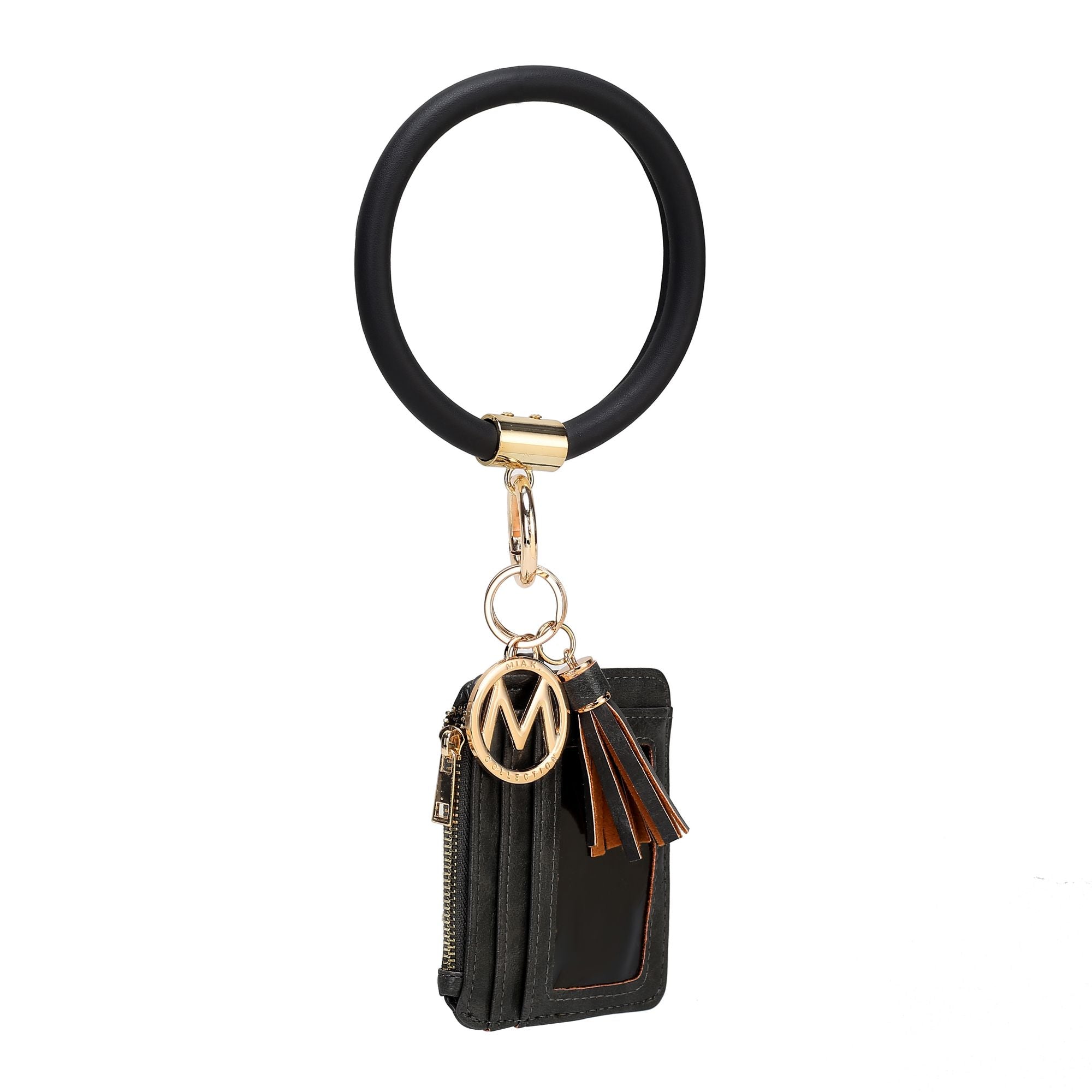 (black)Jordyn Bracelet with Card Holder by Mia k - BagNook