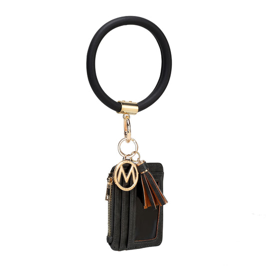 (black)Jordyn Bracelet with Card Holder by Mia k - BagNook