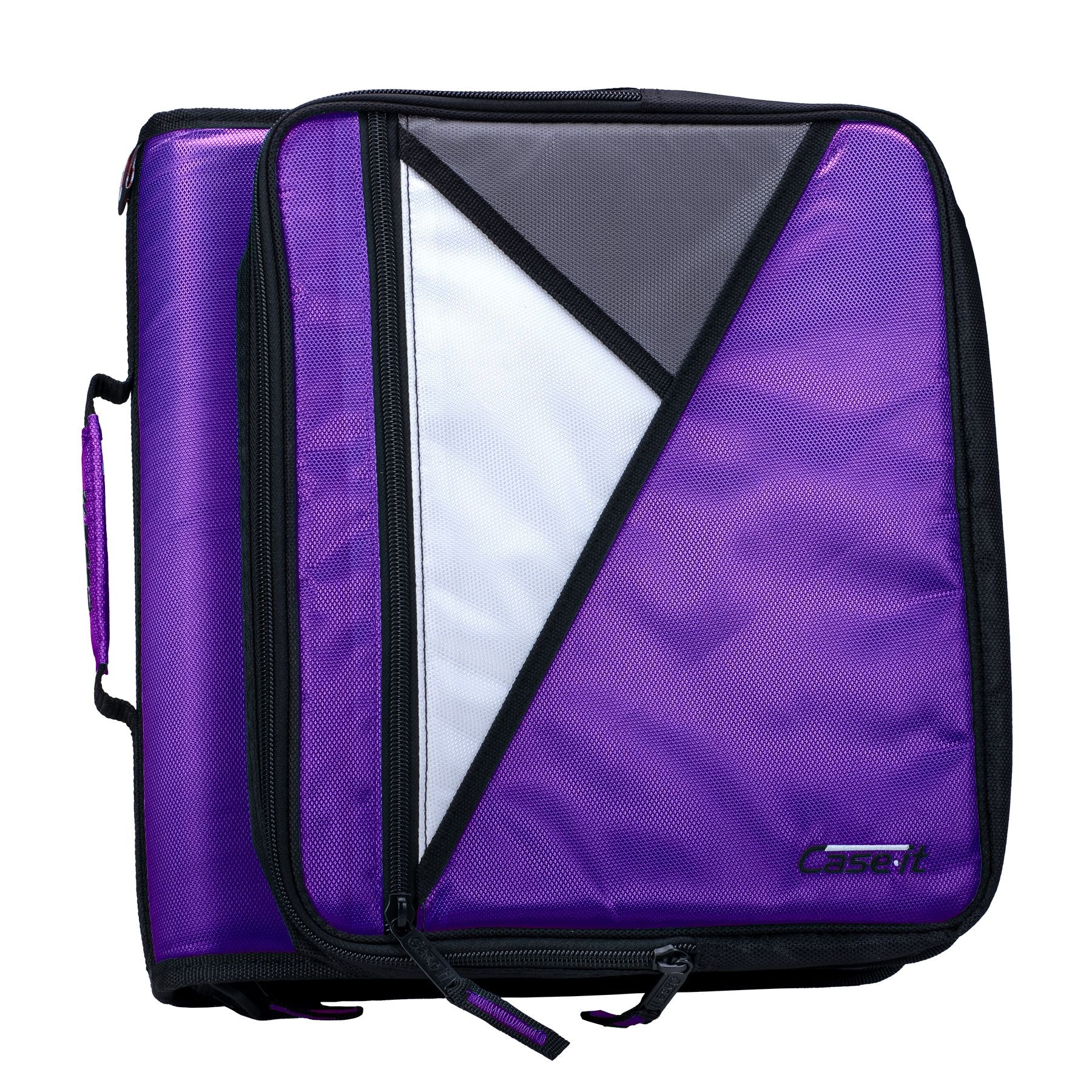 (deep purple)The Universal - 2 Inch Zipper Binder w/Laptop Pocket - BagNook