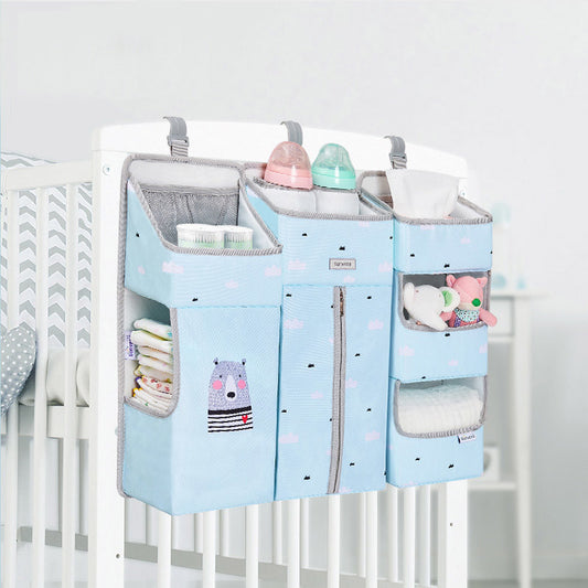 (blue)Storage Organizer for Crib - BagNook
