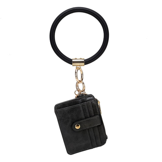 (black)Jordyn Bracelet with Card Holder by Mia k - BagNook