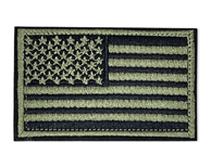 (Marine green)Tactical USA Flag Patch w/Detachable Backing - BagNook