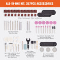 Load image into Gallery viewer, VEVOR All Purpose Rotary Tool Accessory Kit, 357pcs - 1/8"D Shanks - BagNook
