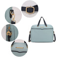 Load image into Gallery viewer, (ocean blue)Rose Vegan Leather Laptop Briefcase by Mia K - BagNook
