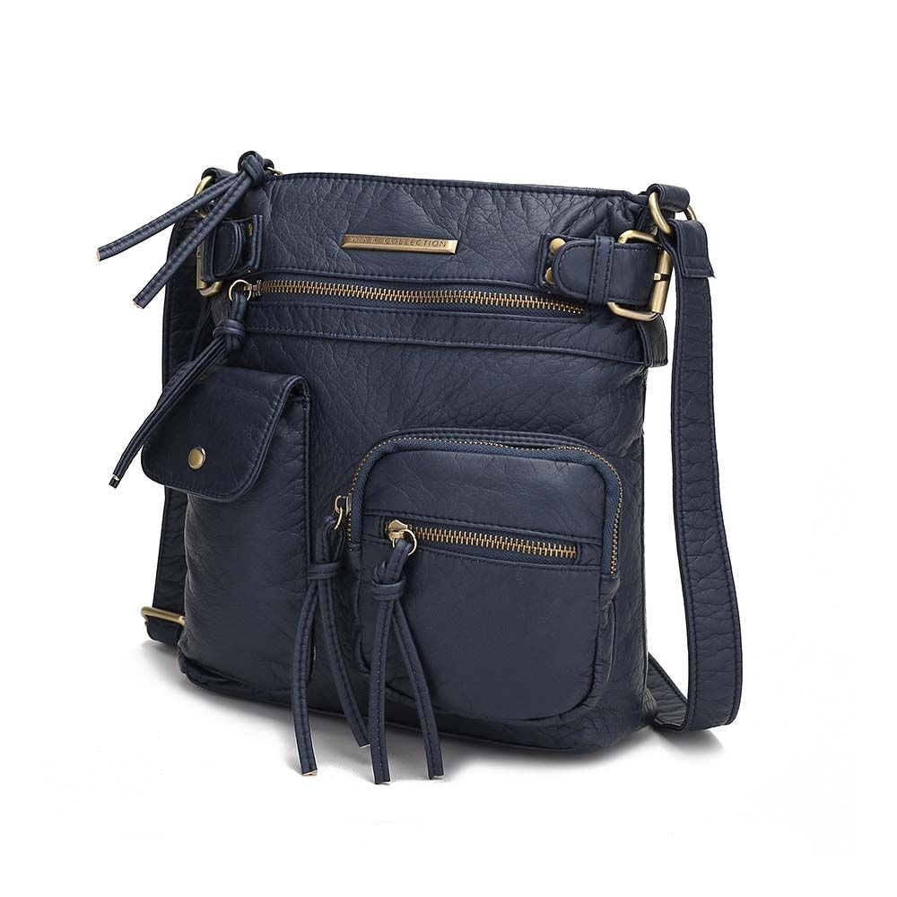 (navy blue)Vintage Stiella Shoulder Handbag by Mia K - BagNook