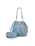 Load image into Gallery viewer, (denim blue)Ryder Shoulder Bag with Wallet by Mia k - BagNook

