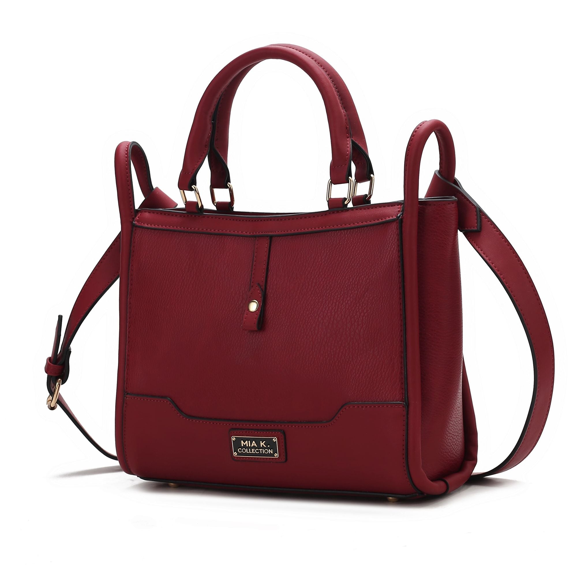 (red)Melody V-Leather Tote by Mia K - BagNook