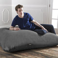 Load image into Gallery viewer, Jaxx 5.5 ft Pillow Saxx Bean Bag Pillow, Charcoal - BagNook
