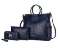 Load image into Gallery viewer, (navy)Zori Tote Handbag w/Pouch & Wallet by Mia k - BagNook
