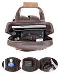 Load image into Gallery viewer, The Gaetano | Large Leather Backpack Camera Bag w/Tripod Holder - BagNook
