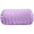 Load image into Gallery viewer, Jaxx Saxx 4 ft Sofa Bean Bag Couch - Faux Fur - Bellflower - BagNook
