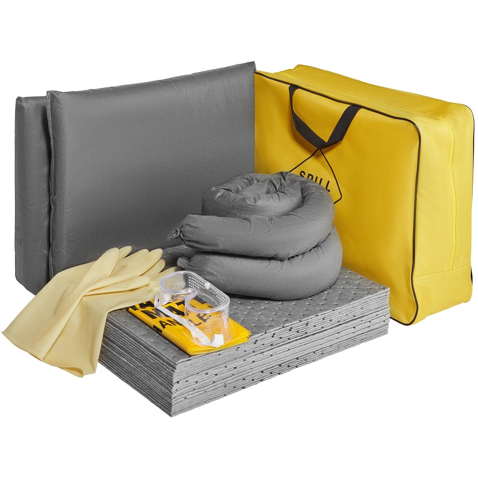 VEVOR Portable & Universal Spill Kit, Spill Control Supplies Absorbent Kit - 43pc - BagNook