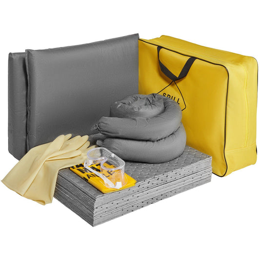 VEVOR Portable & Universal Spill Kit, Spill Control Supplies Absorbent Kit - 43pc - BagNook
