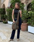 Load image into Gallery viewer, Kathmandu Collection | Vibrant Patchwork Bee Crossbody/Hobo Bag - BagNook

