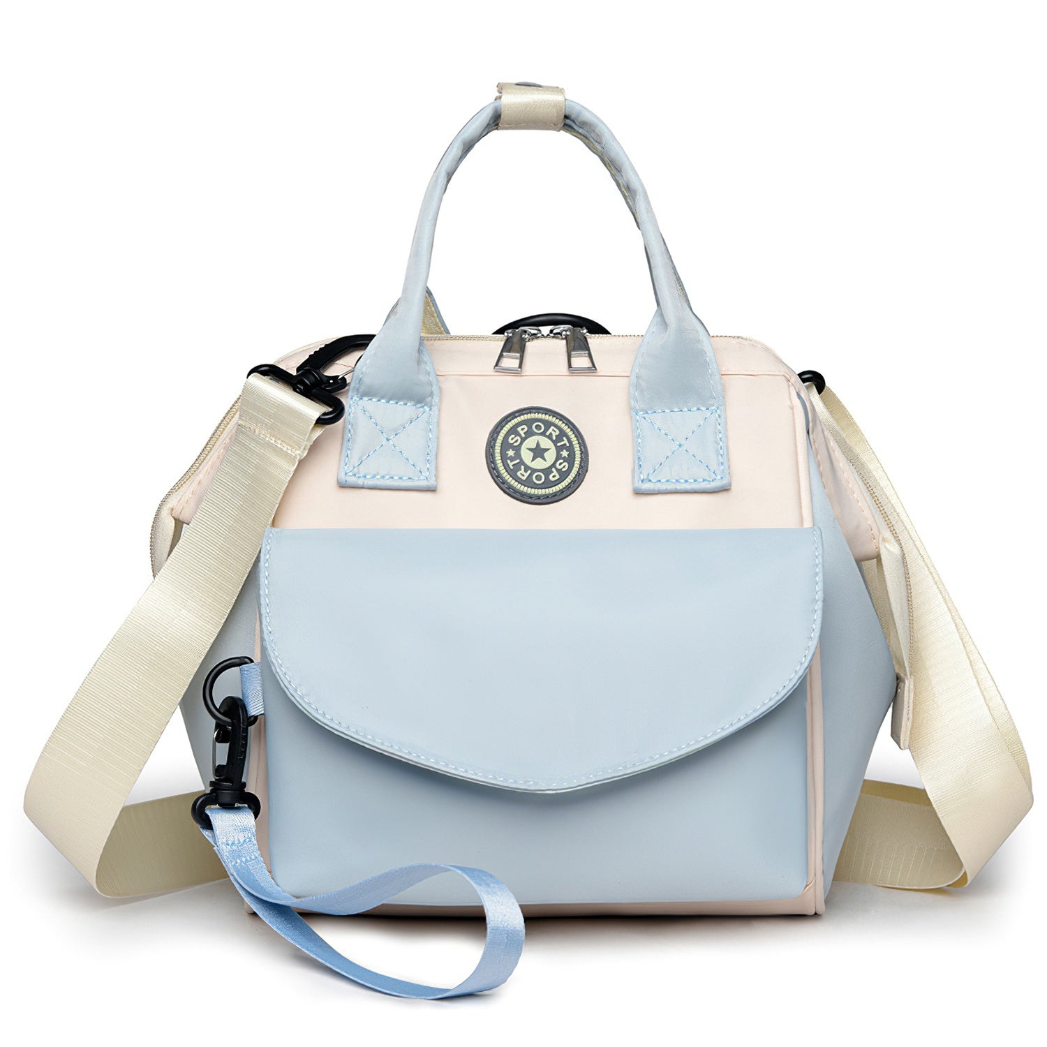 (blue)Baby Diaper Bag with 6 Pockets - BagNook