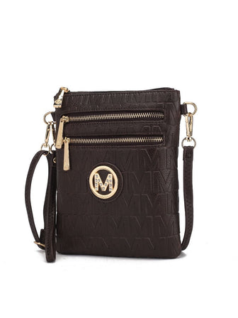 (chocolate)Scarlett Crossbody Handbag by Mia k - BagNook