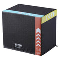 Load image into Gallery viewer, VEVOR 3 in 1 Plyometric Strength Training Jump Box - Recycled Cotton, 16/14/12", Black - BagNook
