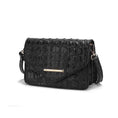 Load image into Gallery viewer, (black)Vanta Croc-Embossed Saddle by Mia K - BagNook
