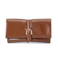 Load image into Gallery viewer, (cognac)Koumei Wristlet Purse Envelope Snap by Mia K - BagNook
