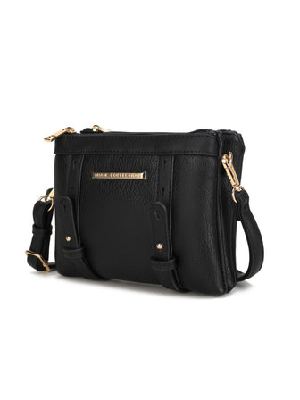 (black)Elsie Multi Compartment Crossbody Bag by Mia k - BagNook