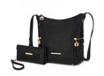 Load image into Gallery viewer, (black)Lux Hobo Bag with Wallet by Mia K - BagNook
