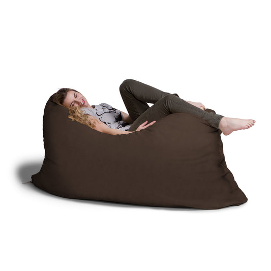 Jaxx 5.5 ft Pillow Saxx Bean Bag Pillow, Chocolate - BagNook