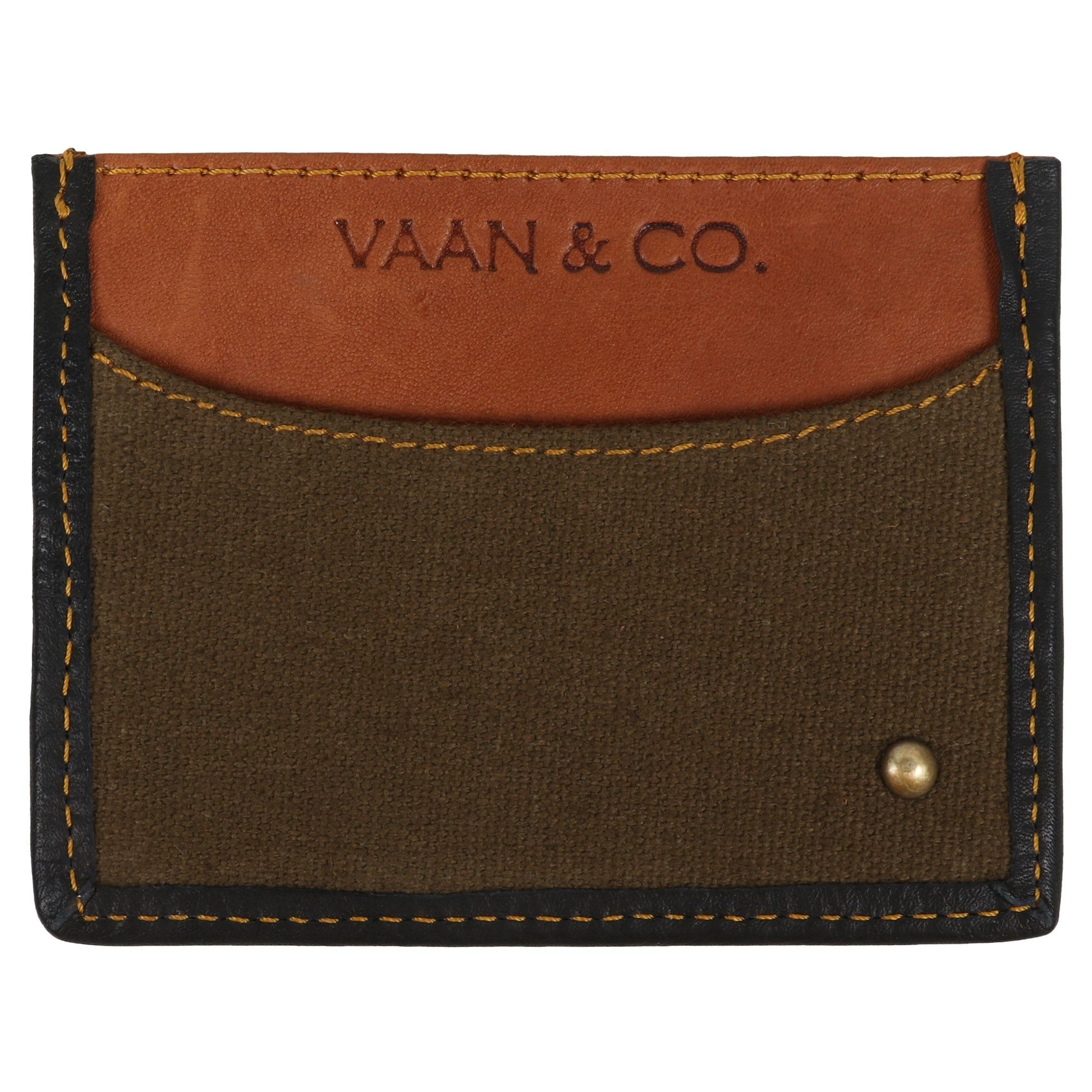 Brad Double Sided Slim Wallet - Upcycled Leather - BagNook