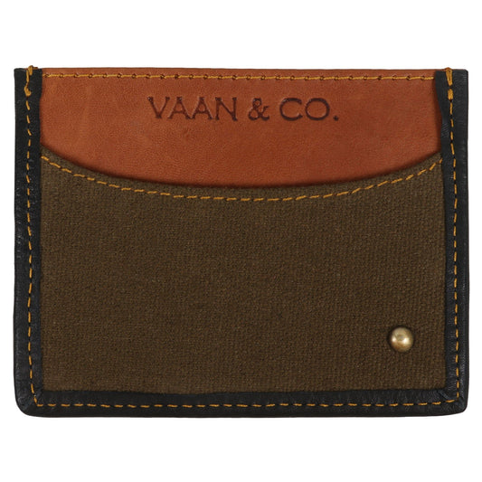 Brad Double Sided Slim Wallet - Upcycled Leather - BagNook