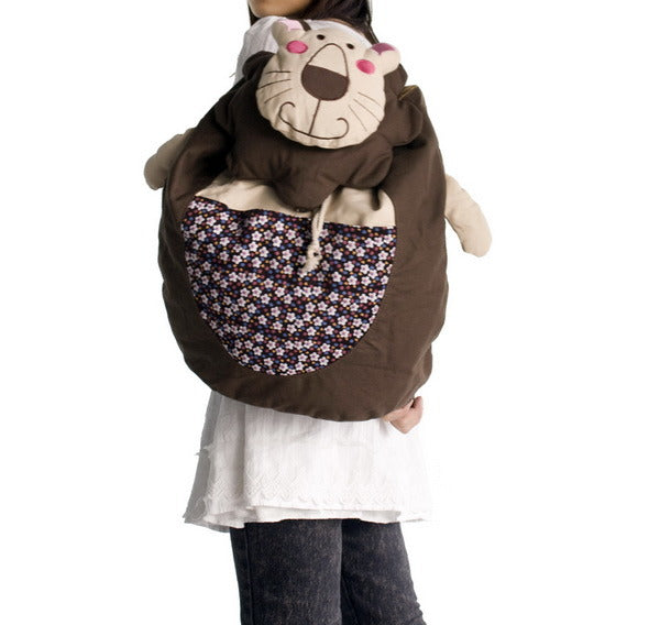 Smile Lion 100% Cotton Fabric Art School Backpack - BagNook