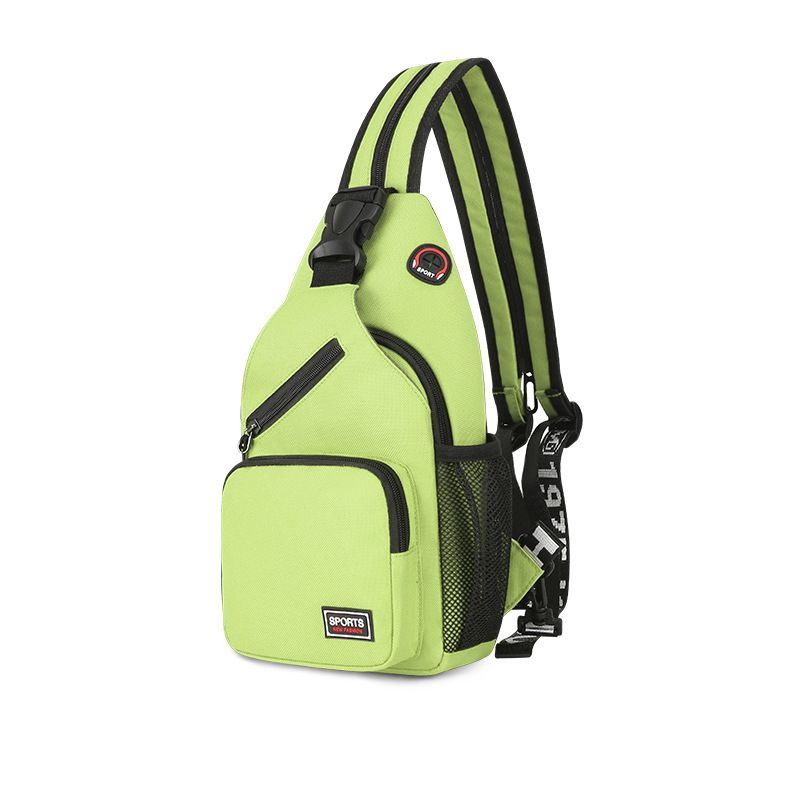 (green)Canvas Color Pop Shoulder / Sling / Crossbody Bag - BagNook