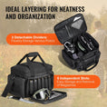 Load image into Gallery viewer, VEVOR Tactical Range Bag for 4 Pistols - Black - BagNook
